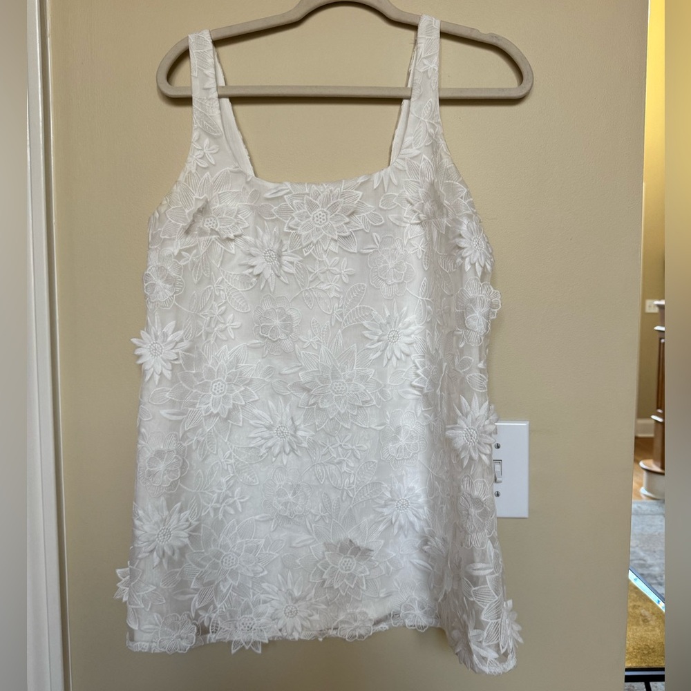Zara White Floral Mini Dress